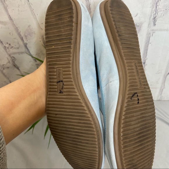 Lands End Suede Comfort Elastic Ballet Flats 9 - Picture 5 of 9